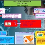 Data situasi Covid-19 Kota Blitar.