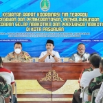 Pemkot Pasuruan melalui Bakesbangpol menggelar Rapat Koordinasi Terpadu Pencegahan dan Pemberantasan, Penyalahgunaan dan Peredaran Gelap Narkotika-Prekursor Narkotika (P4GN-PN) bertempat di Aula Bakesbangpol Kota Pasuruan, Jumat (01/04/2022).