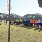 Suasana pembukaan liga santri di Probolinggo.