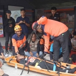 Pelatihan yang berlangsung di Taman Pendidikan Bencana BPBD Jatim.