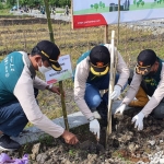 Suasana ketika aksi tanam pohon PEPC 2021.