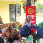 Suasana giat vaksinasi Covid-19 yang digelar BIN Jatim di Tuban.