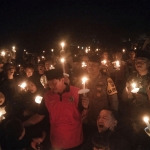 Acara doa bersama di Stadion Ketonggo Ngawi.