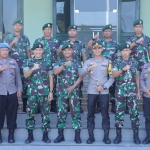 Kapolres Pasuruan AKBP Bayu Pratama Gubunagi saat melaksanakan healing silaturahmi ke Yonzipur 10/2 Kostrad. foto: MOCH ANDY FACHRUDIN/BANGSAONLINE