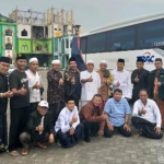 Rombongan kiai NU saat mau berangkat bertemu Wapres RI KH Ma