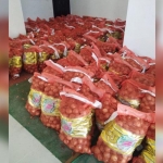 Gara-gara pasar sepi, harga bawang bombai di pasaran turun harga.