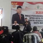 Suasana giat jaring aspirasi yang digelar anggota DPRD Kota Probolinggo dari Fraksi PKS, Tri Atmojo Adip Susilo.