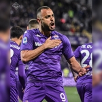 Arthur Cabral cetak gol penyama Fiorentina saat berhadapan dengan Atalanta.