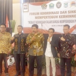 Abdul Zamil (Kemenag RI), Brigjen Pol Ir. Hamli, M.E. (Direktur Pencegahan BNPT), Yatimul Ainun (Pimred Times Indonesia), Prof. Dr. Marjono (Direktur Pascasarjana Universitas Brawijaya), Dr. H. Sukardi (Akademisi Universitas Merdeka).