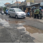 Kerusakan jalan di Pasuruan.