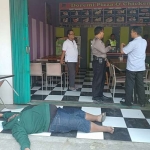 Korban saat masih tergeletak di TKP.