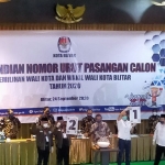 Pengundian nomor urut pasangan calon. (foto: ist).