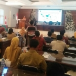 Suasana sosialisasi Gerakan Indonesia Cerdas di lantai 3 gedung Pemkab Tuban.