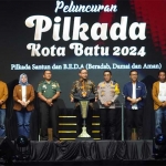 Acara peluncuran tahapan Pilkada Kota Batu 2024 di Stadion Gelora Brantas