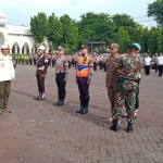 Apel Gelar Pasukan Operasi Lilin Semeru 2022 di Halaman Sarja Arya Racana Mapolres Pasuruan.