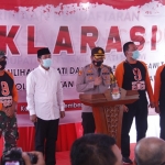 KPU bersama Forkopimda Ngawi saat deklarasi.