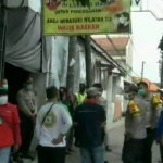 Wilayah Wajib Masker Desa Wonocolo, Taman, Sidoarjo. (foto: ist).