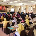 Suasana rapat koordinasi antara dinas kesehatan dan PKK Kota Kediri. Foto: Ist