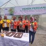 SIG GHoPO Tuban melakukan pertanian dengan sistem greenhouse di area paska tambang Ecopark Kambangsemi.