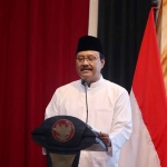 Wali Kota Pasuruan, Saifullah Yusuf atau yang akrab disapa Gus Ipul, saat memberi sambutan.