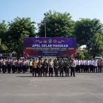 Apel gelar pasukan persiapan Nataru di Kota Pasuruan.