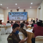 Suasana saat PWI Tuban menggelar kuliah umum di gedung rektorat lantai 2 Universitas PGRI Ronggolawe.