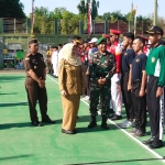 Kegiatan lomba PBB yang diikuti pelajar SMP/SMA se-Kabupaten Ngawi