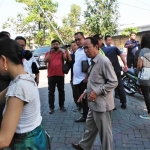 Majelis hakim yang diketuai Yulisar melakukan sidang Pemeriksaan Setempat (PS) kasus tabrak wali murid di Marlion Internasional School, jalan HR Muhammad. 