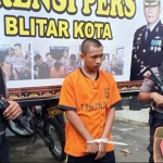 Pelaku percobaan pemerkosaan diamankan di Mapolres Blitar Kota.