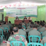 Suasana pembekalan Babinsa soal pemupukan oleh PG. foto: ist