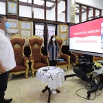 Suasana saat video teleconference. (foto: ist)