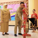 Plt. Asisten Perekonomian dan Pembangunan Sekretaris Daerah Kota Pasuruan H. Mahbub Effendi, S.E., M.M. saat membuka lomba.