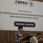 BPKH saat mensosialisasikan Keuangan Rencana Haji 2022.