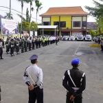 Rakor Kesiapan Pengamanan Mudik Lebaran 1442 Hijriah di Mapolres Bojonegoro, Selasa (20/4/2021).