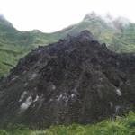 Gunung Kelud pasca erupsi.