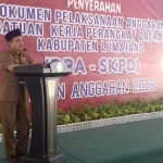 Bupati saat membuka acara DPA SKPD Tahun 2018