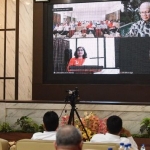 Pj Wali Kota Kediri Zanariah saat memberi sambutan. Foto: Ist.