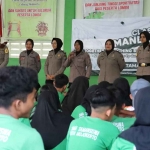 Sosialisasi bahaya narkoba dan kenakalan remaja di SMA Tamansiswa, Kota Mojokerto.