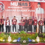 Laskar Ganjar Puan (LGP) saat menggelar musyawarah nasional.