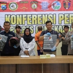 Saat Konferensi Pers tanmpa Jurnalis/Wartawan di Polres Pamekasan.