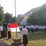 Suasana upacara Hari Santri Nasional di Pondok Pesantren Seblak foto: ROMZA/ BANGSAONLINE