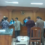 Suasana sidang gugatan TUN CV Pandu terhadap Pol PP dan Wali Kota. 