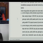 Tangkap layar rapat Badan Legislasi DPR RI yang membahas putusan MK tentang ambang batas syarat pencalonan Kepala Daerah di Pilkada 2024