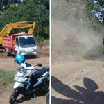 Inilah lokasi pertambangan ilegal yang ada di Kecamatan Banyuglugur.