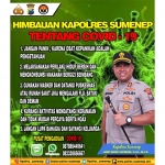 Poster imbauan yang dipasang Polres Sumenep di Ponpes Al-Amien.