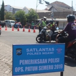 Polres Ngawi saat menggelar Operasi Patuh Semeru 2019.