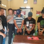 Ketiga anggota jaringan pengedar sabu yang diringkus anggota Unit Reskrim Polsek Bareng.