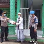 Kapolres Probolinggo Kota, AKBP RM Jauhari  di Ponpes Assuniyah Nurul Hidayah Kelurahan Jrebeng Kidul Kecamatan Wonoasih Kota Probolinggo, Sabtu (6/11). foto: ist.