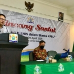 Dari kiri: Diar Kusuma Putra, Riswanda (moderator), dan Haryo Bimo Bramantyo.