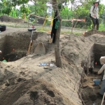 Penggalian di Ngandong, Indonesia pada 2010.